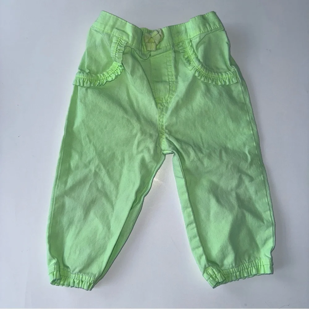 Lot of 04 Baby Girl 12 Month Leggings Pants Stretch Carter’s And Granimals